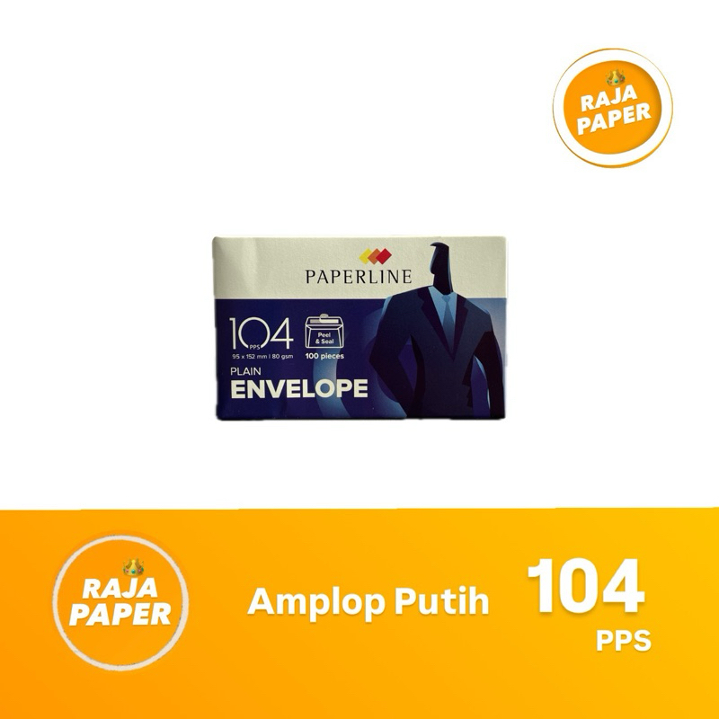 

PAPERLINE 104 PPS Amplop ( Buklet Putih / Plain ) , 100 Lembar , Kertas Amplop Putih. Amplop Paperline , Amplop Buklet Putih , Amplop Putih Paperline .