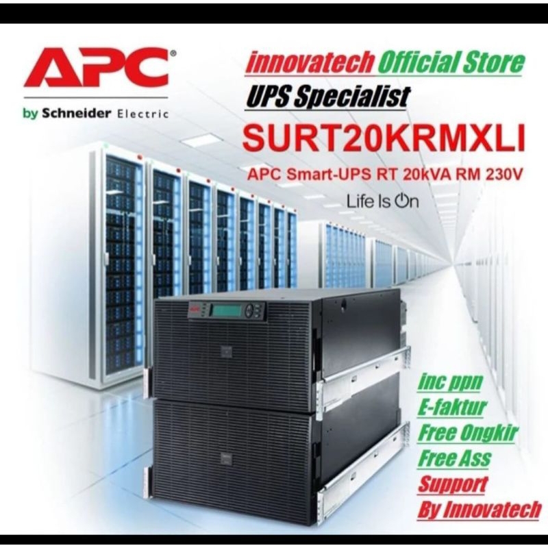 APC UPS SURT20KRMXLI 20KVA 20000va Smart Online Rackmount