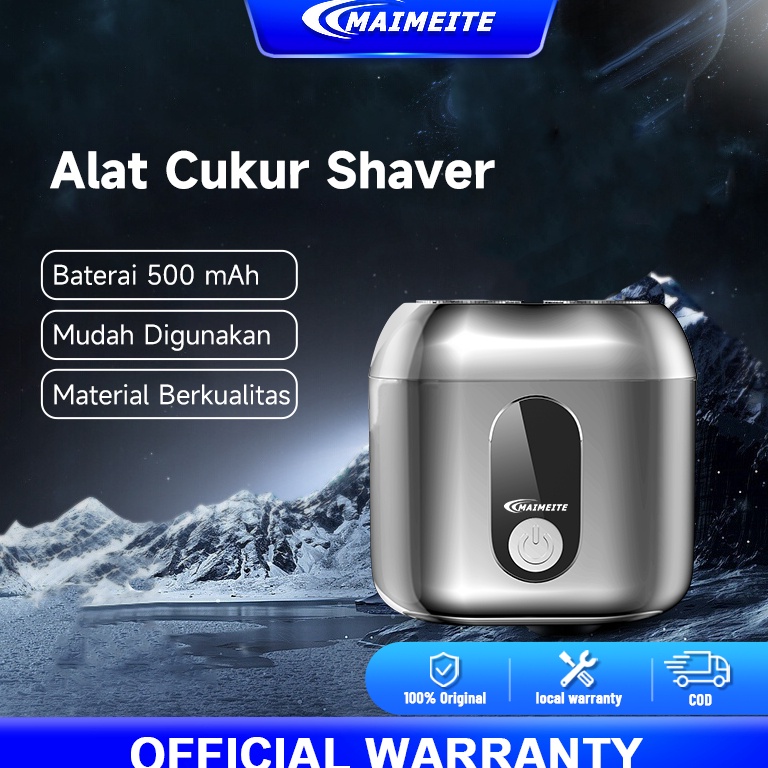 Bagus Dipakai Maimeite Shaver Alat Cukur Jenggot Elektrik Waterproof Portable Alat Shaving Pencukur