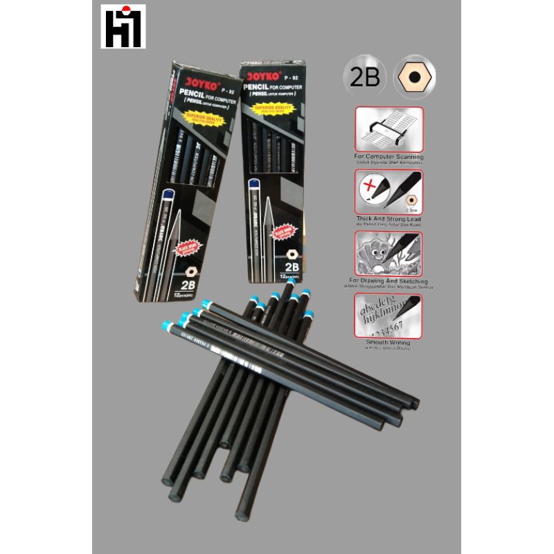 

Pensil Joyko P-92 2B 1pack (12pcs)