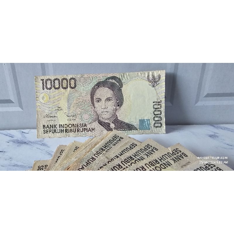 uang kuno 10rb an tahun 1992 ASLI 100%