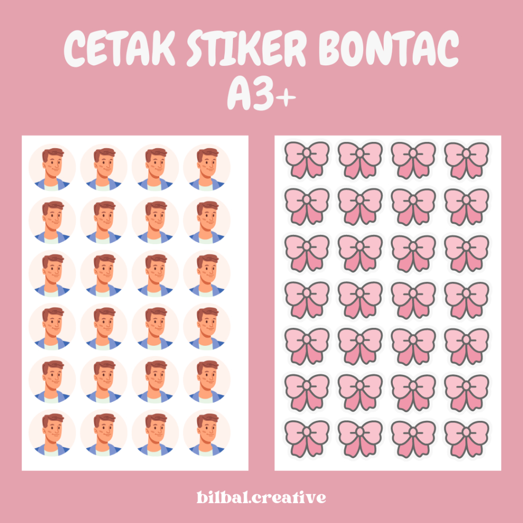 

CETAK STIKER BONTAC - BONTAK A3 BERKUALITAS TERMURAH