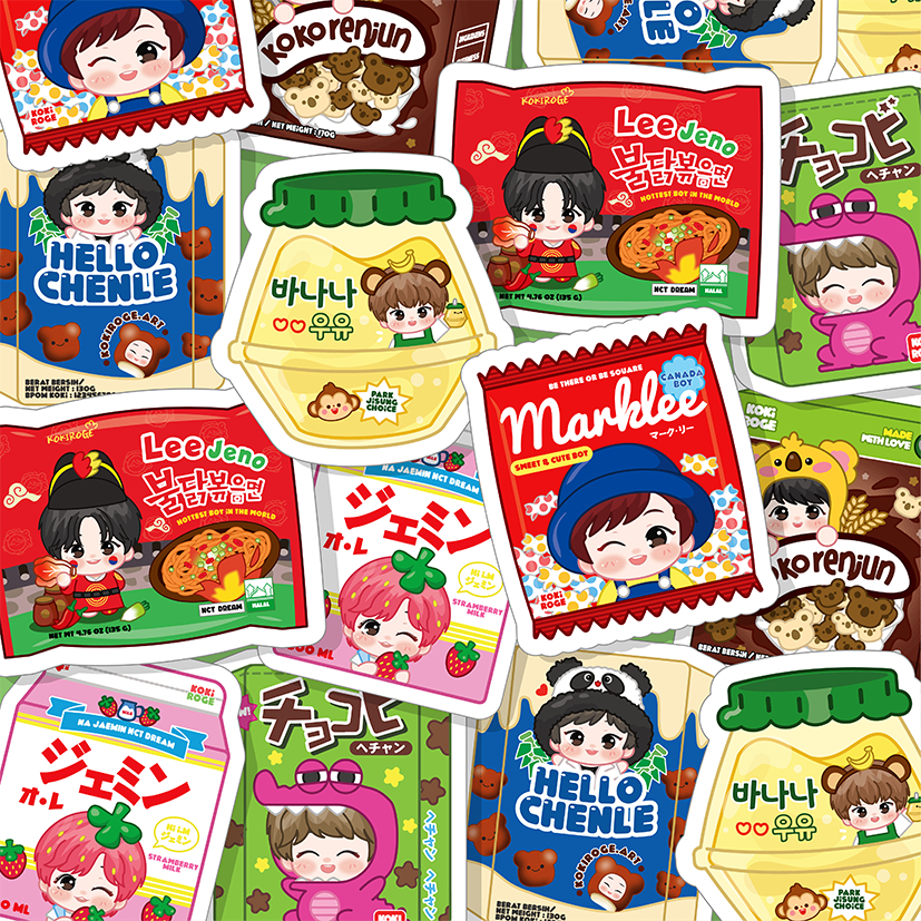 

DREAMIES SNACK GLITTER STICKER