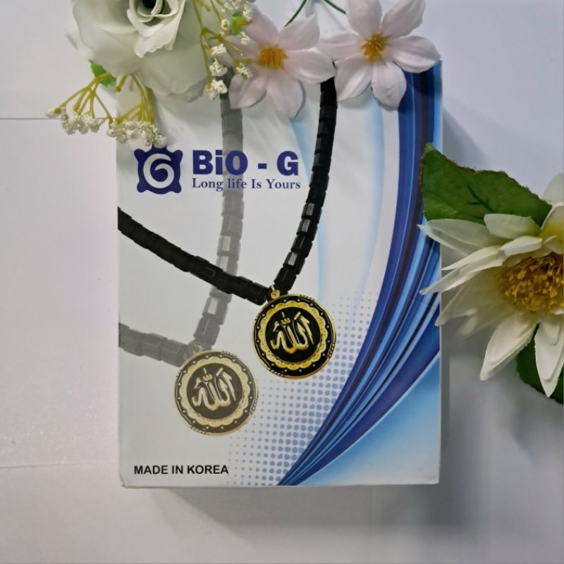 Kalung gelang kesehatan bio nagnet titanium lafadz allah terapi kesehatan MERK BIO G ORI Gannamyong 