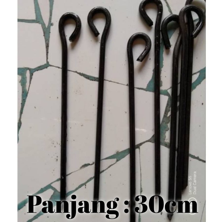 Pasak Tenda Besi 30cm
