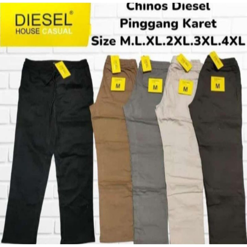 celana Chinos Diesel pria/wanita