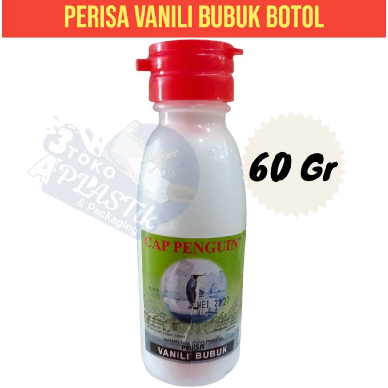 

VANILI BUBUK MERK PINGUIN KEMASAN BOTOL isi 60gr