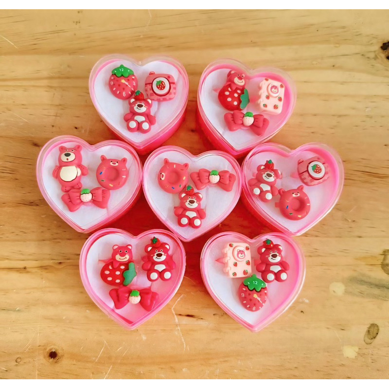Cincin Anak 1 Box Isi 3pcs Cincin Anak Lotso 3pcs Free Box Murah Cincin Anak Anak Motif Lotso
