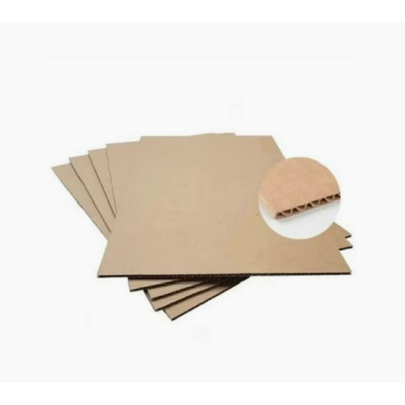 

60x120 cm kardus lembaran polos single wall corrugated kraft karton dus kemasan