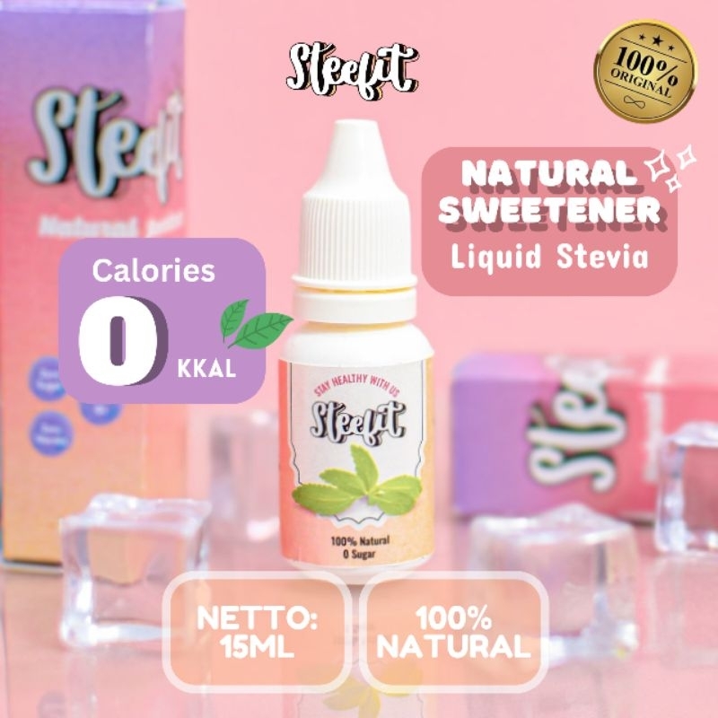 

Steefit Liquid Stevia Natural Sweetener 15ml Pemanis Alami Pengganti Gula Tanpa Aftertaste