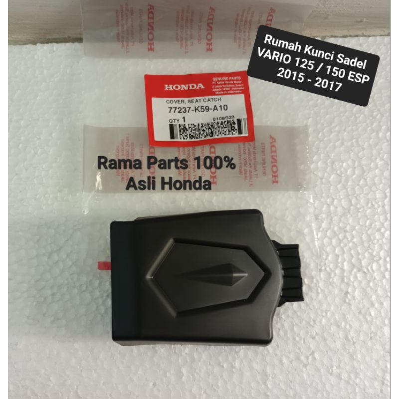 77237 - K59 - A10  RUMAH KUNCI SADEL VARIO 125 / 150 ESP 2015 - 2017  ASLI ORIGINAL HONDA AHM