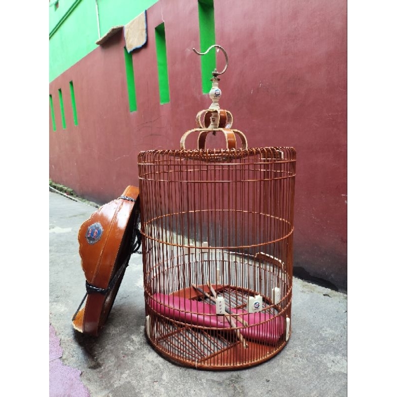 Sangkar Murai Ebod Ori Keker No 3 Rawatan Jeruji Tebal Siap Gantang