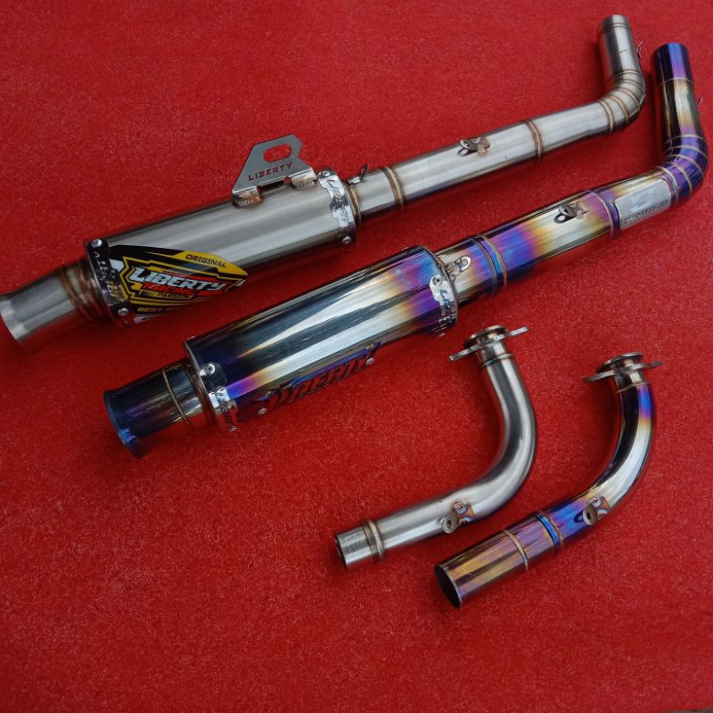 knalpot salemba Aerox N-max Vario PCX Mio Scoopy original Liberty Racing Passion for matic 125 155 1