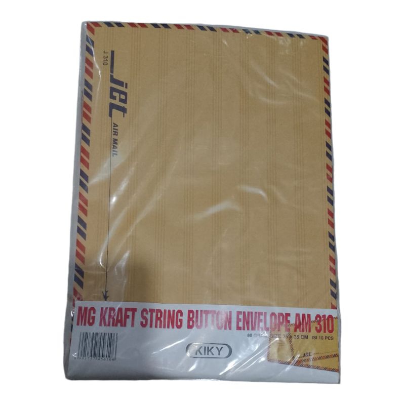

Amplop coklat folio tali Kiki (isi 10)