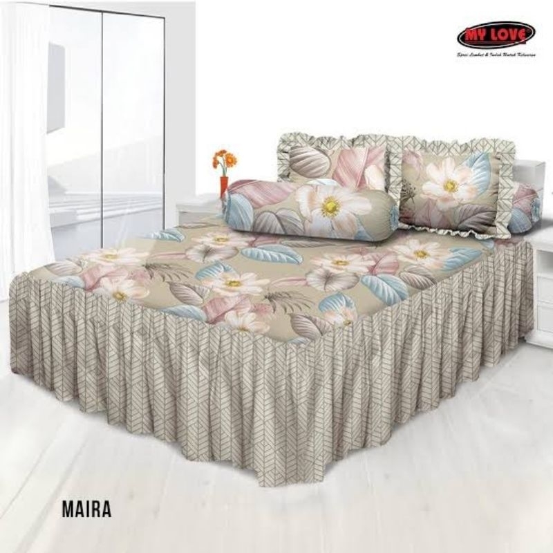 MY LOVE Sprei rumbai ukuran 180 x 200 KING