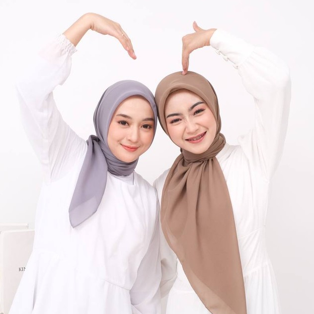 Dzakira Hijab - Plain Square