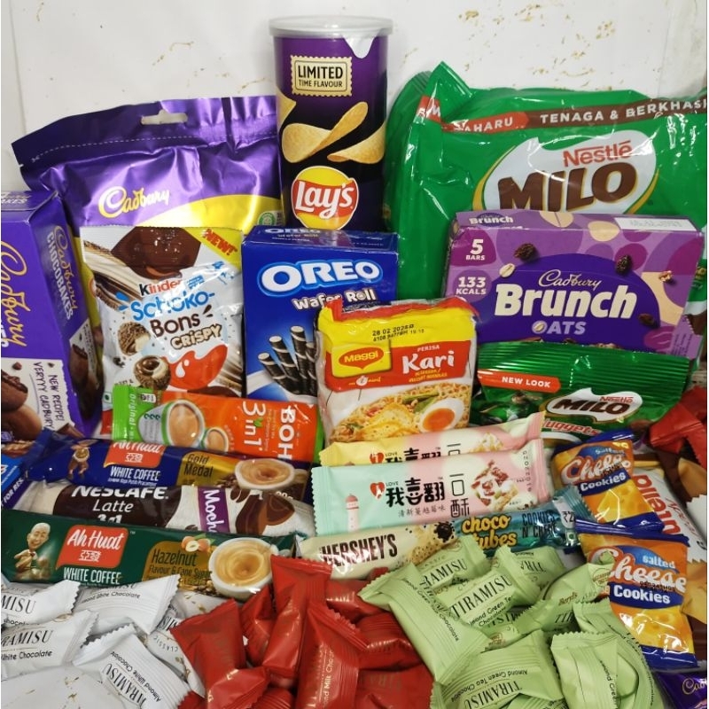 

Snack box import lokal bebas pilih / request 30k