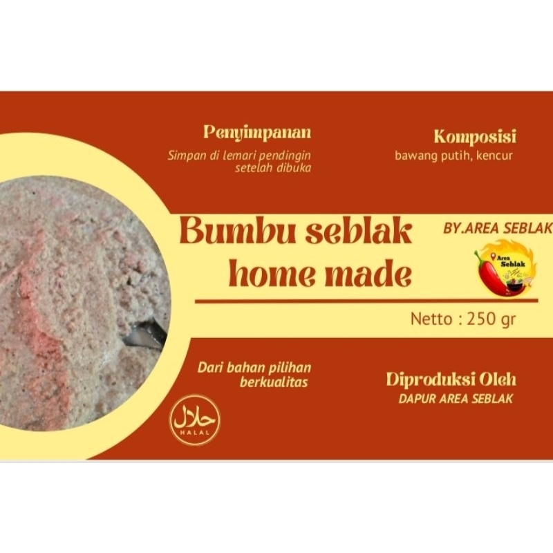 

bumbu seblak homade fresh murah enak 250gr cocok buat usaha seblak