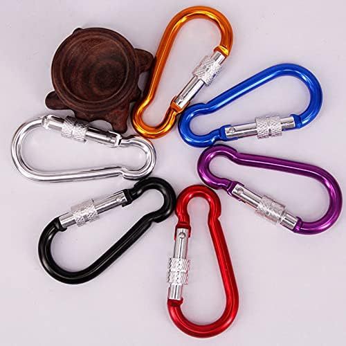 Gantungan Kunci Carabiner/Sekrup Carabiner Kecil/ Carabiner Mini/Kait Carabiner Kecil Warna Random 8