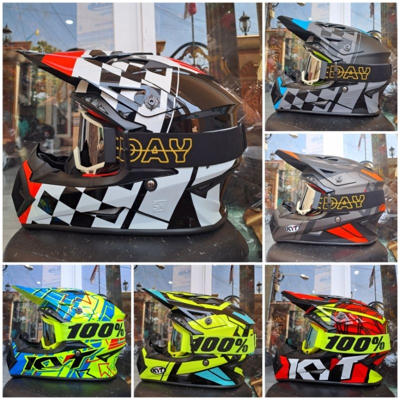 HELM KYT CROSS JUMPSHOT FULL MOTIF ORIGINAL SNI