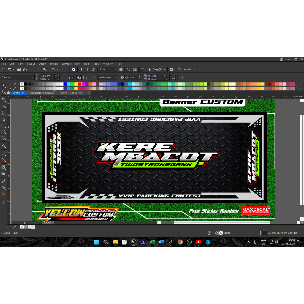 BANNER KARPET ALAS MOTOR KONTES CUSTOM