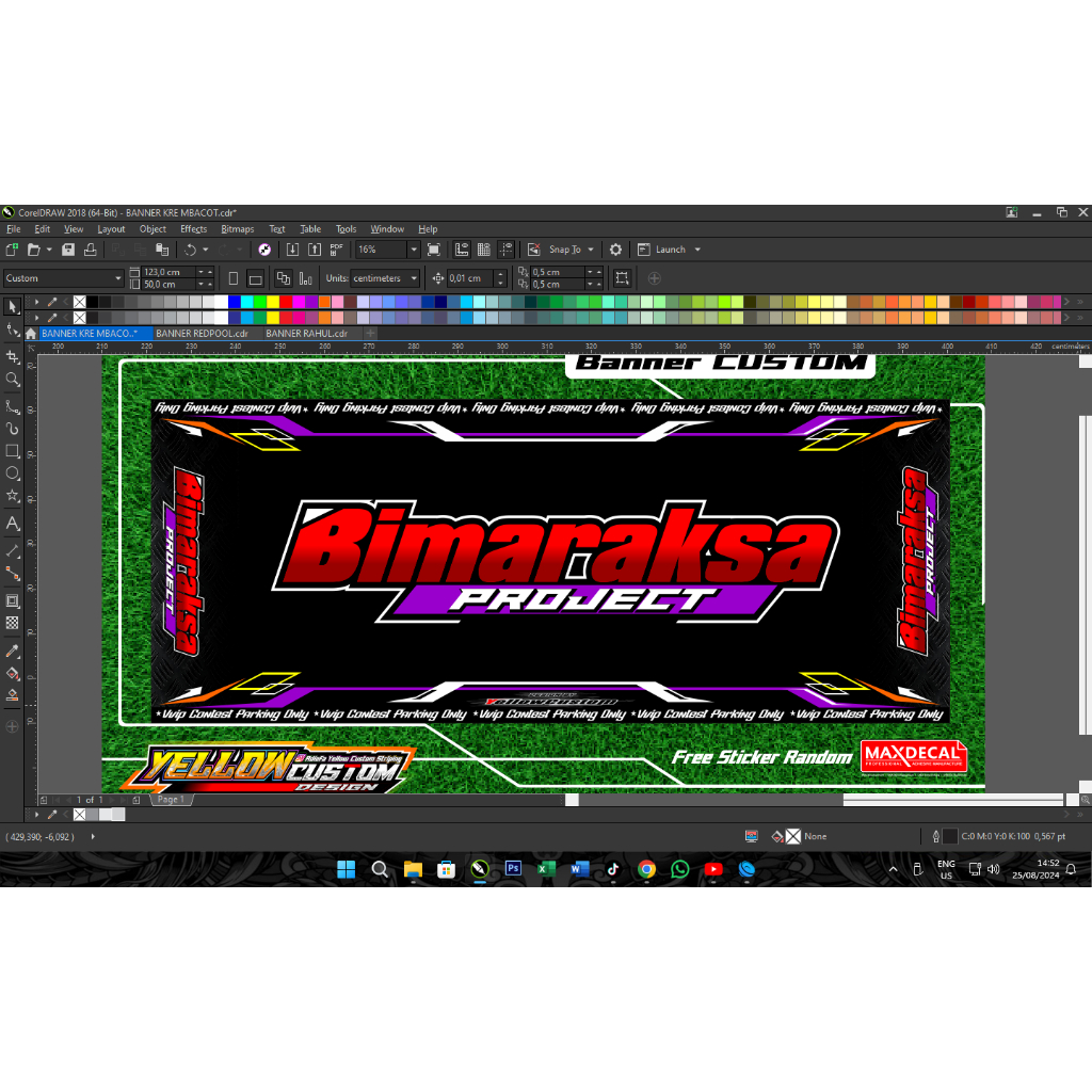 BANNER KARPET ALAS MOTOR KONTES CUSTOM