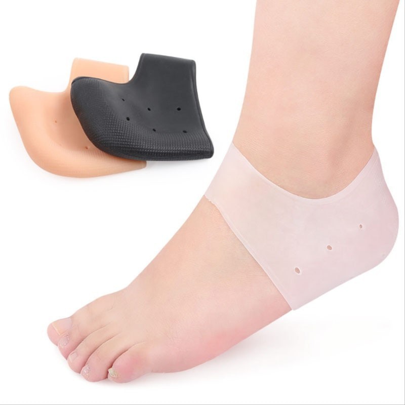 Silicon Gel Heel Support Protector tumit plantar pecah cidera kaki