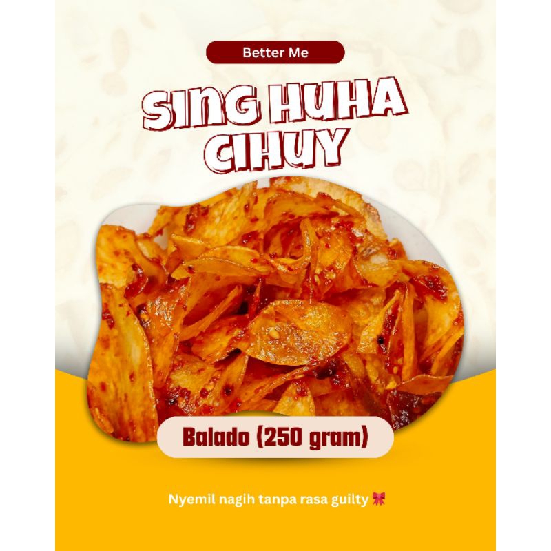 

Keripik Singkong balado // Keripik Gurih pedas manis // 250 gram