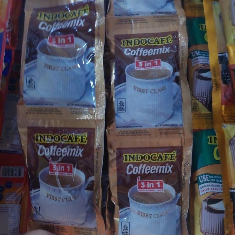 

INDOCAFE COFFEEMIX 3 IN 1 KEMASAN RENCENG ISI.10 X 20 GRAM