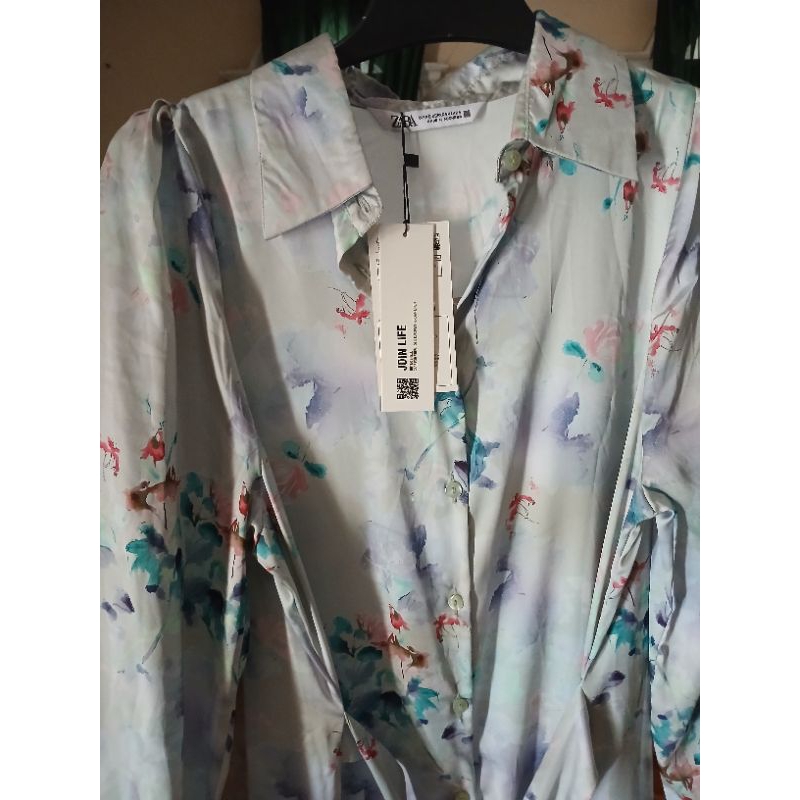 Zara silk maxi dress