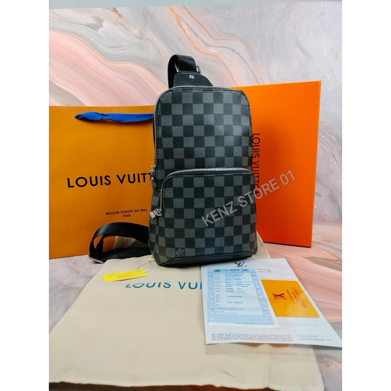 TAS BODY BAG LOUIS VUITTON TAS SELEMPANG PRIA IMPORT LN 1553