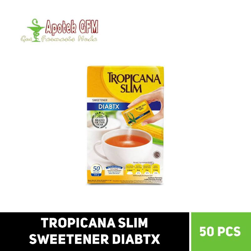 

TROPICANA SLIM SWEETENER DIABTX 50 Sachet