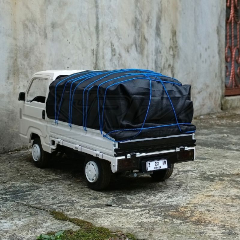 Terpal Kain Waterproof Rc Wpl Pick up + Tali Tambang Berbagai Pilihan Warna