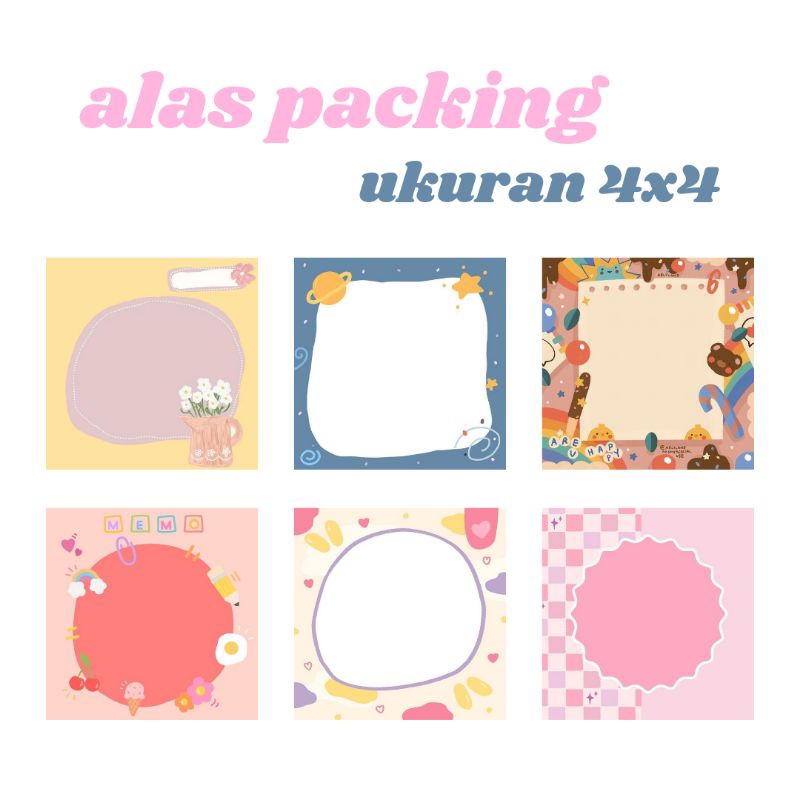 

alas packing - alas packing aksesoris - alas mini gift - alas packaging - paper aesthetic