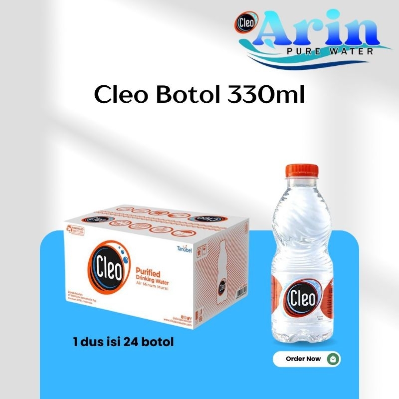 

Cleo Air Mineral Kemasan Botol 330ml (isi 24 botol/dus)