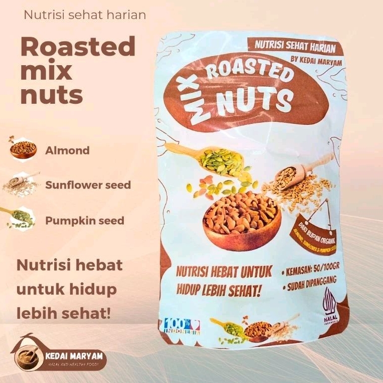 

Mix nuts Nutrisi Sehat Harian Almond Sunflower Seed Pumpkin Seed