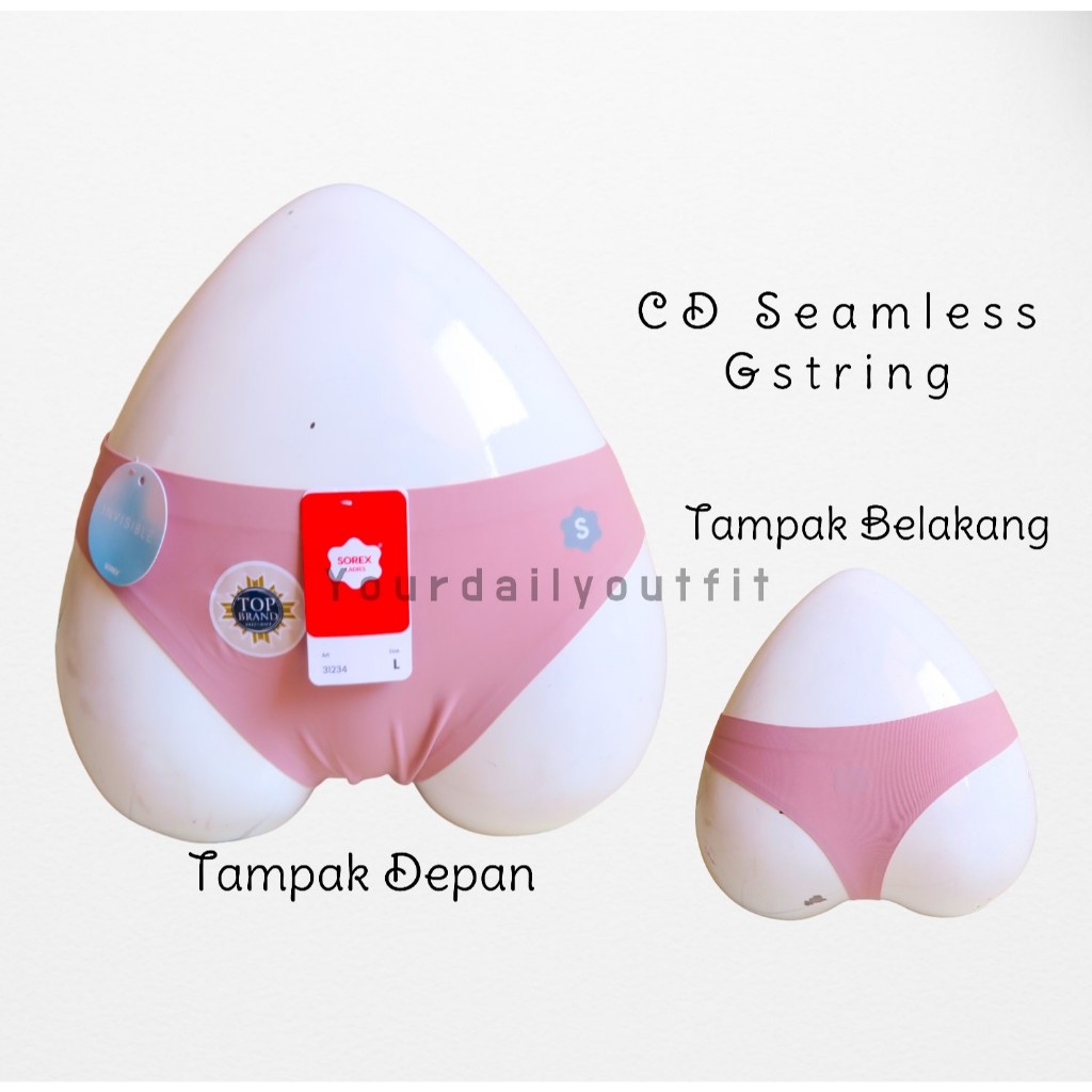 Sorex Celana Dalam Wanita Tanpa Jahit Gstring / CD Wanita Sexy Orisinil Sorex 31235 31234