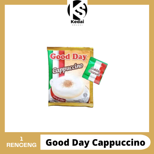 

Good Day Cappuccino 1 Renceng Isi 10 Sachet x 25gr