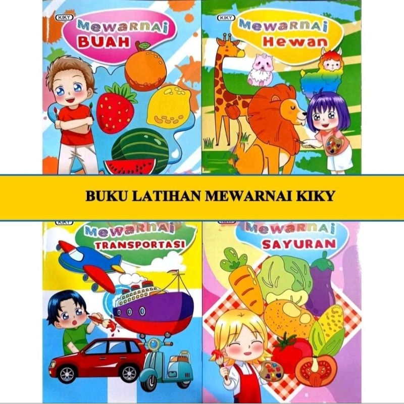 

BUKU MEWARNAI KIKY l Buku Mewarnai Lucu l Buku Mewarnai Anak l Buku Mewarnai Karakter