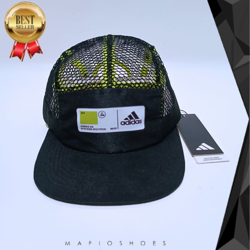 TOPI ADIDAS FIVE 5 PANEL ATLETIC CAP RUNNING LARI  UNISEX BLACK