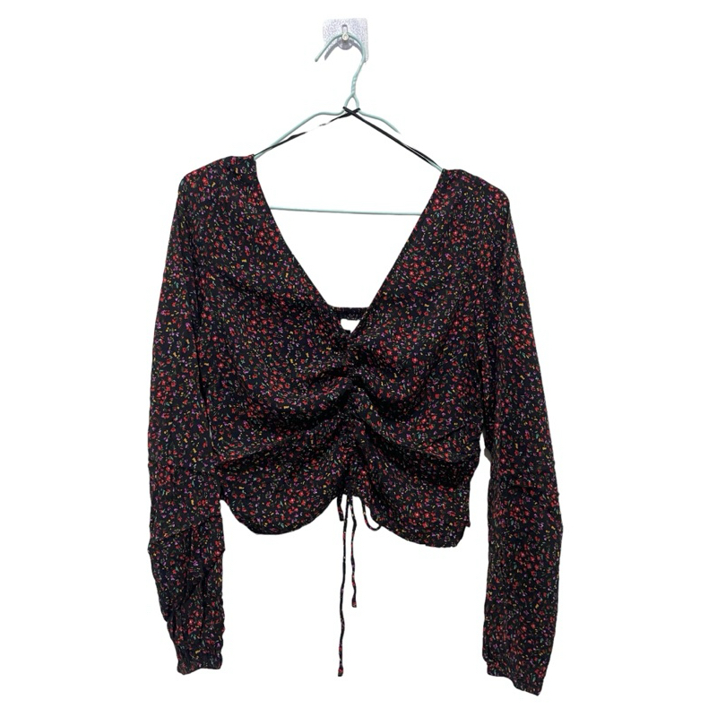 PL H&M Puffy Sleeve Drawtring Blouse