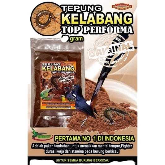 BMW TEPUNG KELABANG TOP PEFORMA BMW 70 GRAM  VOER EXTRA FOODING TINGGI PROTEIN UNTUK MURAI BATU