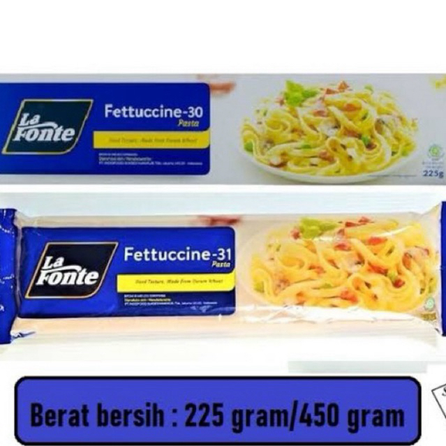 

LA FONTE FETTUCCINE-30 225GR/FETTUCCINE-31 450GR