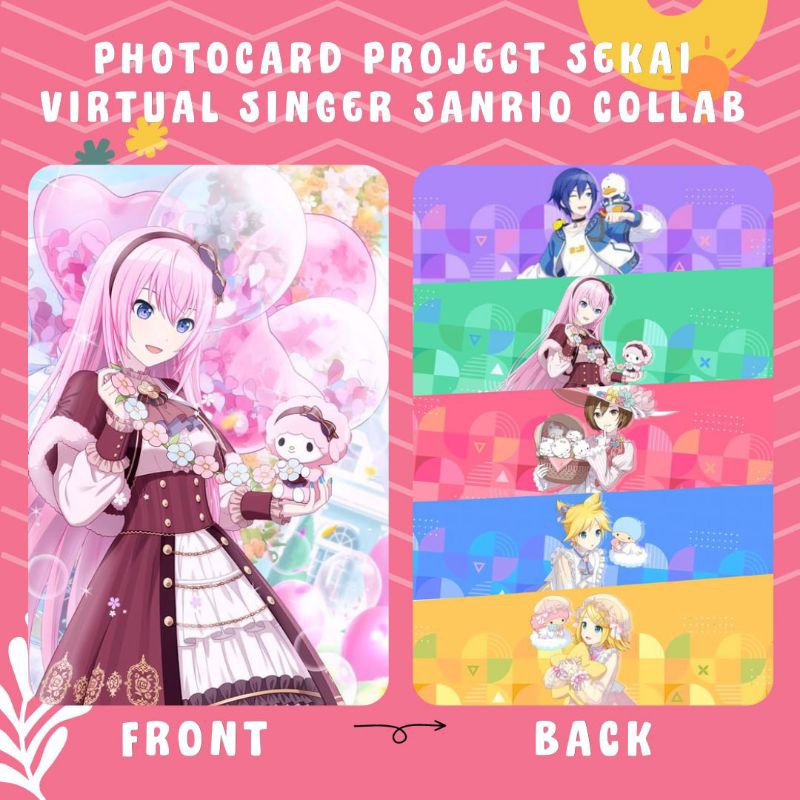 PHOTOCARD PROJECT SEKAI VIRTUAL SINGER SANRIO COLLAB TERMURAH