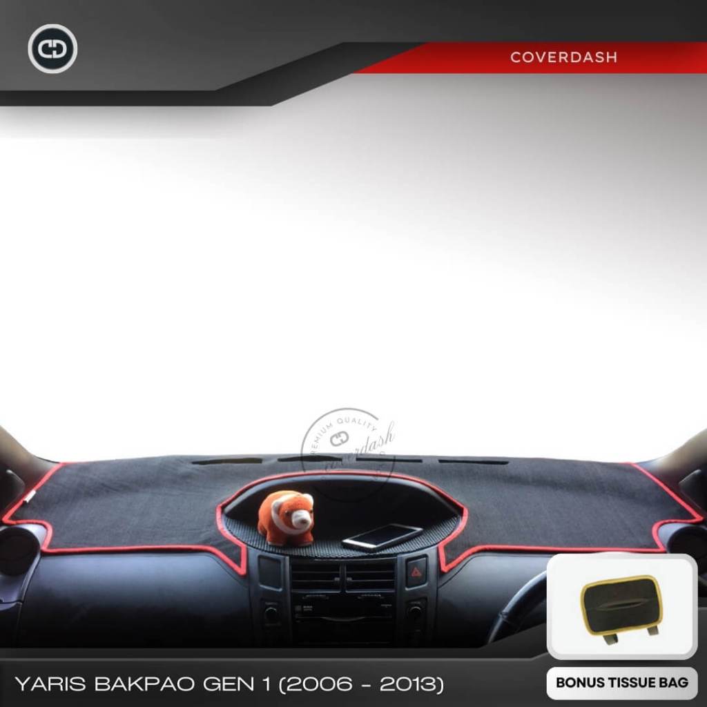 Alas Penutup Cover Pelindung Dashboard Mobil Toyota Yaris Bakpao Gen 1 (2006 - 2013) Aksesoris Karpe