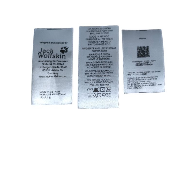 

JWS jackwolfskin jakcket outdoor tag wash
