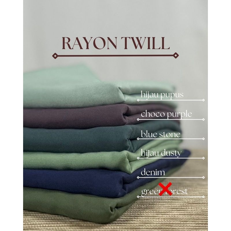 Kain Katun Rayon Tuwil Polos