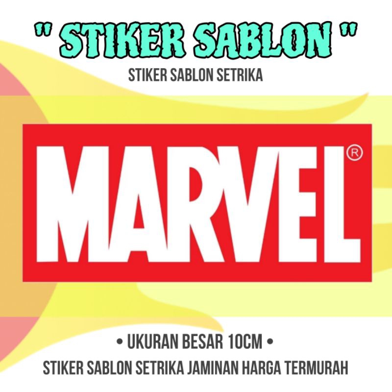 

STIKER SABLON SETRIKA MARVEL MERAH UKURAN BESAR 10CM