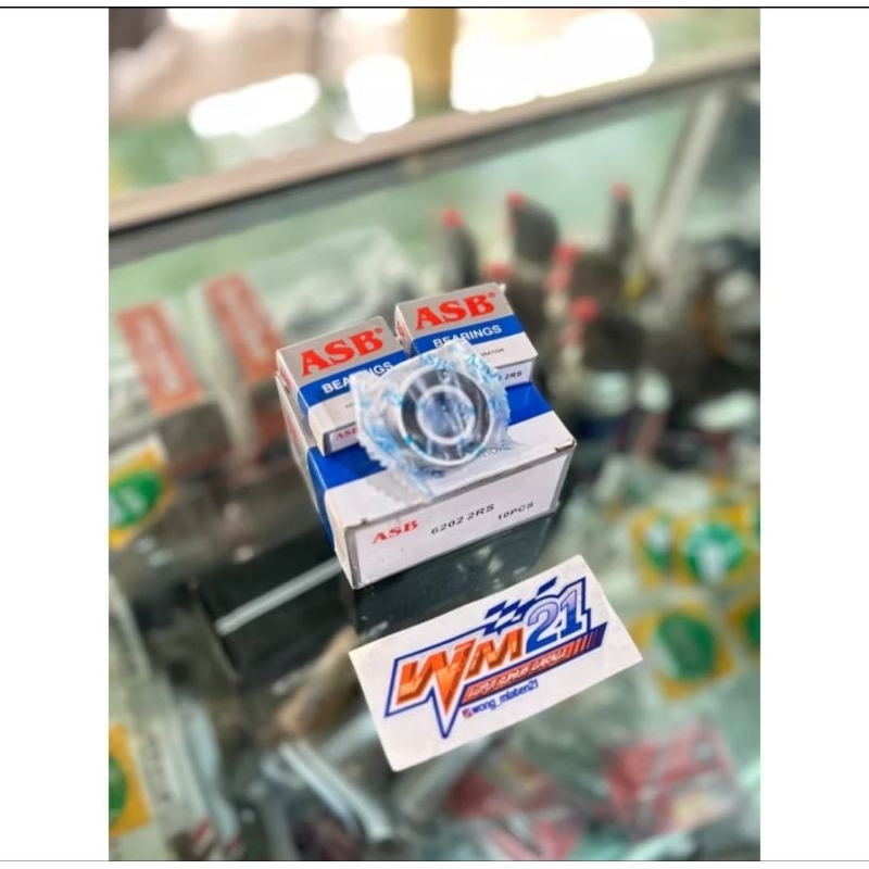 Klaker laher bearing Asb Original 6301 ukuran 6202 ukuran 6004 ukuran  6302 as 12 dan 15 mm