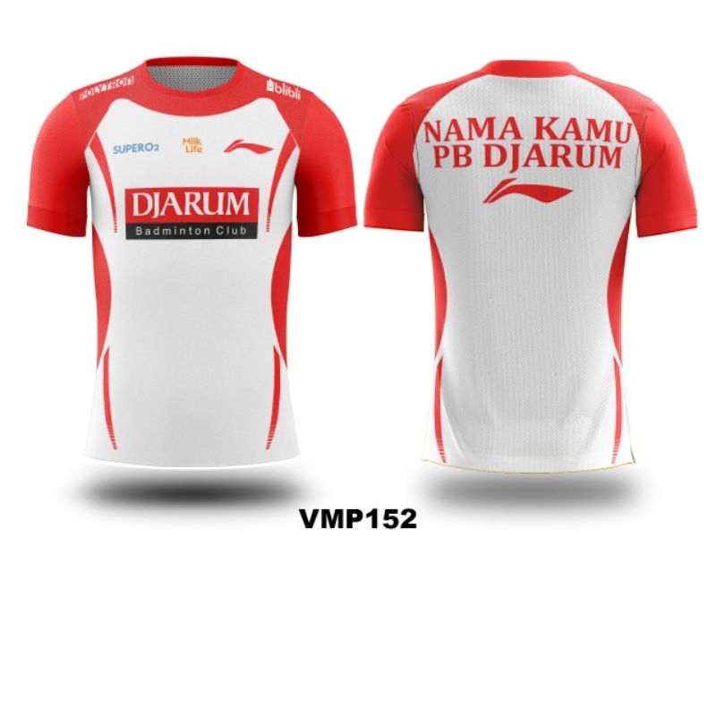 Kaos Jersey Badminton Bulutangkis PB DJARUM 2024 Fullprint
